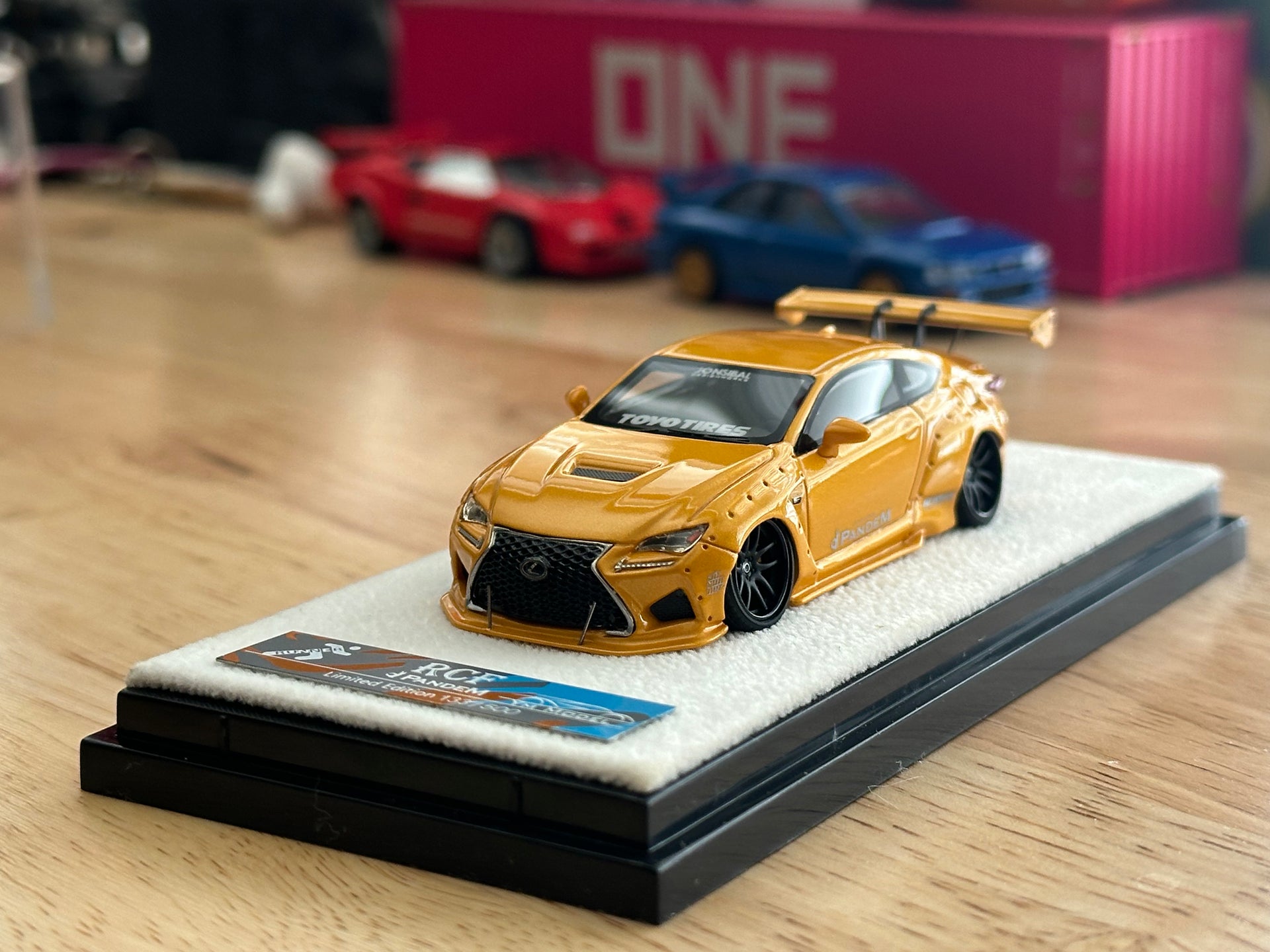 YM Model 1/64 Lexus RCF Pandem 限定199個 Lexus RC-F Pandem in Yellow by YM Model | 1/64 Scale